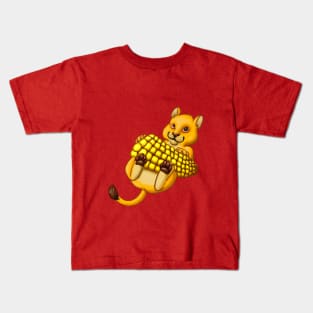 Corn on the Cub - Lion Kids T-Shirt